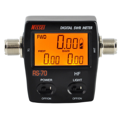 Nissei RS-70 Digital SWR Power Counter 1.6-60MHz 200W M Type Connector
