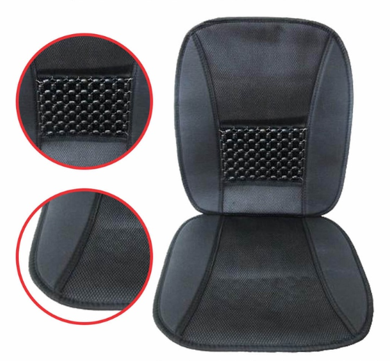 Dub Car Seat Cushion 13C (Black with Gray) Comfortable Backrest Support Universal Sit