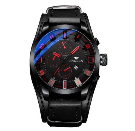 FNGEEN 1010 Men‘s Quartz Watch BLACK