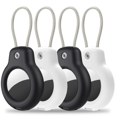 New Safety Lock Protective Case For Apple Airtag Tracker GPS Locator Keychain Protector Cover Anti Lost Secure Holder