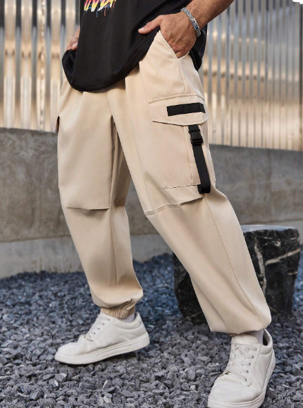 Manfinity LEGND Men's Plus Size Transformational Slim-Fit Cargo Pants