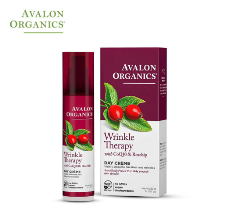 Avalon Organics Wrinkle Therapy With Coq10 & Roseship Day Creme 1.75Oz