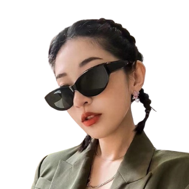 Lovito Women Cat Eye Sunglasses L60AD108 (Grey)