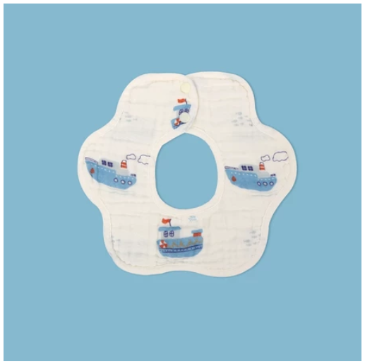 Einmilk Baby Bandana Dribble Bibs 360 Rotate Drool Bibs or Petal Bib Cotton Super Soft & Absorbent B35