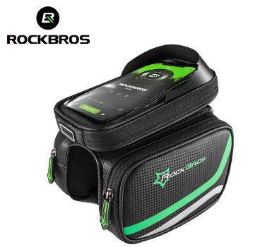 Rockbros Bicycle Frame Tube Bag Touchscreen Phone Holder