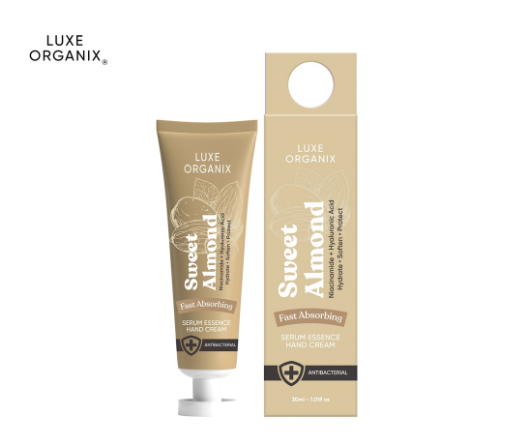 LUXE ORGANIX Sweet Almond Serum Essence Hand Cream 30ML