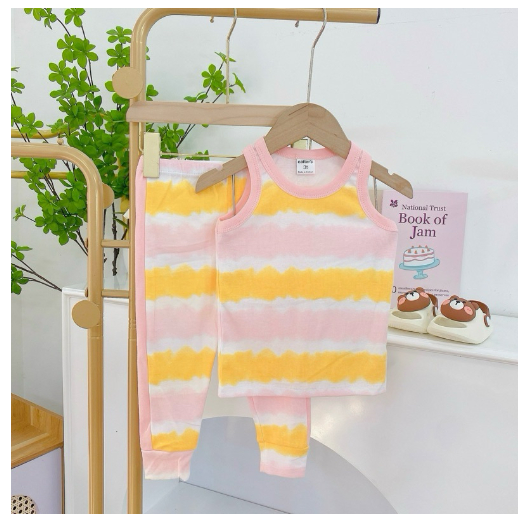 Mums Corner Baby Kids Girl Terno Sando and Pajama Girl Tank Top Pants Sleepwear Pantulog Pambahay C17