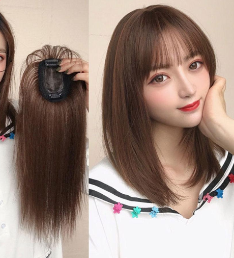 3D Air Bangs Wig Hair Extension Piece Replacement Piece Woman Simulation Hair Invisible Natural One Piece Wig Extension