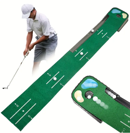 Golf Putting Practice Blanket, Portable Putting Exerciser, Golf Green Putting Training Blanket For Indoor And Outdoor