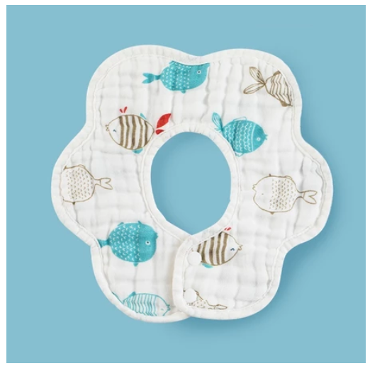 Einmilk Baby Bandana Dribble Bibs 360 Rotate Drool Bibs or Petal Bib Cotton Super Soft & Absorbent B9