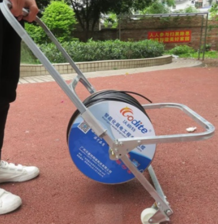 FIBER OPTIC CABLE REEL WITH BEARING AND WHEEL Fiber Trolly