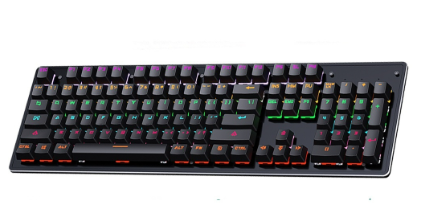 Leaven K880 104 Keys Mechanical Keyboard Colorful RGB Light Effect Blue Switch Gaming Keyboard