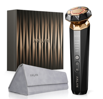 ANLAN Multifunctional Skin Care Beauty Device Collection Edition Multi-polar RF EMS Face Massager Hot Cold Compress LED Light Therapy Face Lifting Diamond Series PRO