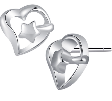 Silver Korean Fashion Japan Jewelry Accessory Ladie's Stud