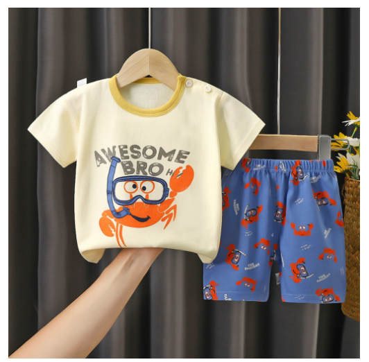 Boy Clothes Corp Terno for Kids Boys Fashion Sando Shorts Set Summer Terno For Kid Boy D22