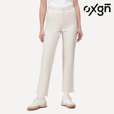 OXGN Smart Tapered Trousers For Women Black/Cream