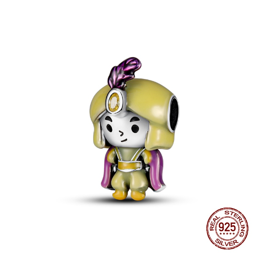 925 Silver Boy Girl Pendant Little Prince Charm Fit Original Pandora Charms Bracelet Beads Fine Jewelry Gift d3