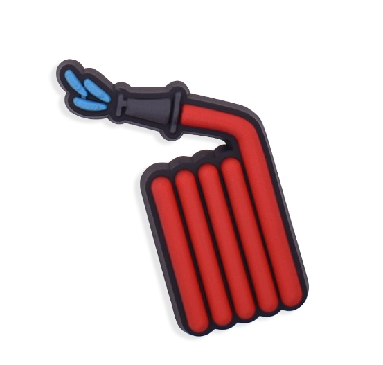 Cartoon Hammer Hat Croc Charms Fire Truck Jibbits Charm Pins Lifeguard Extinguisher Jibitz Crocks for Men Shoes Accessories L11