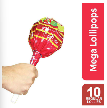 Chupa Chups Mega Lollipop 10s - 1 capsule