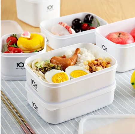 Nipiin Mircowave Food Storage Container Food Keeper Lunch Bento Refrigerator Organizer Microwave
