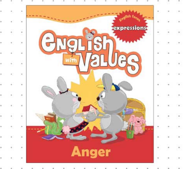 English With Values: Anger - Trade Paperback - Activity Books For Kids