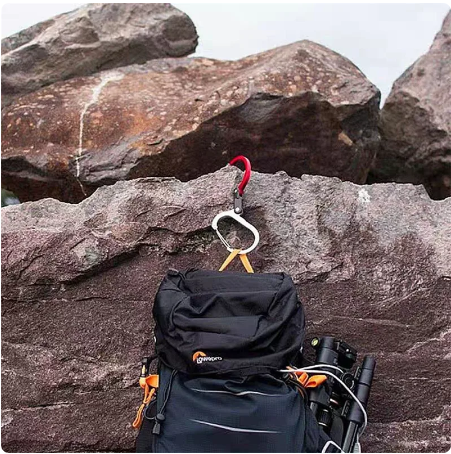 Aluminum Alloy Mountaineering Buckle Camping Hiking Travel Backpack Climbing Gadget Carabiner Clips Fishing Outdoor Accessory