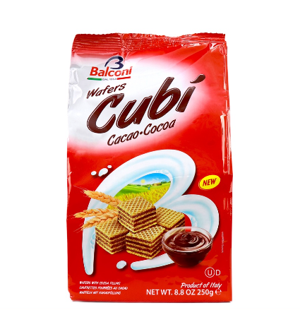 Balconi Wafers Cubi Cacao Wafers 250g
