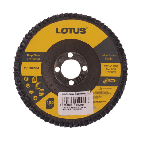 Lotus Flap Disc 4" G120 | LT4-120FDX - Power Tool Accessories