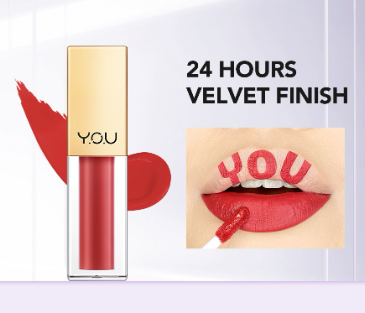 Y.O.U Rouge Velvet Matte Lip Cream  Long Lasting  Waterproof lipstick  Lip tint