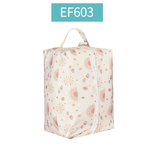 Happyflute Baby Diaper Pads Reusable Waterproof Fashion Prints Wet  Dry Cloth Wet Bag Mums Storage Travel Nappy Bag 0015