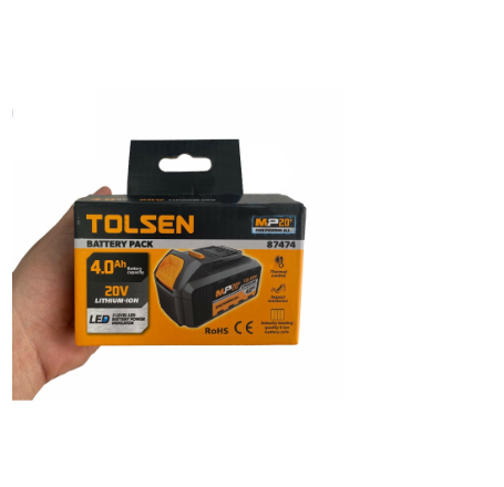 Tolsen All in One Battery and Charger for 20V Powertools