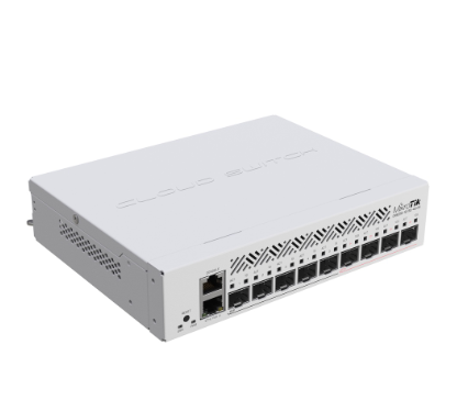 MikroTik CRS310-1G-5S-4S+IN - 10G SFP Office ISP Switch w/ (1) POE in RJ45, (5) SFP, (4) SFP+ CRS310