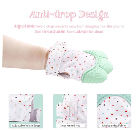 Baby Mitten Teething Glove Candy Wrapper Sound Teether