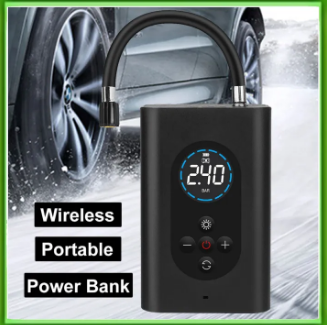 150psi Car Tyre Tire Air Inflator Pump Smart Digital Wireless Inflatable Electric Air Pump with LED Lamp for Car Motorcycle Bicycle
