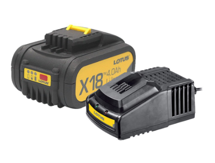 Lotus Fast Charger 18v X-Line Ltfc1800 With Battery 4.0ah Ltbp18g-4