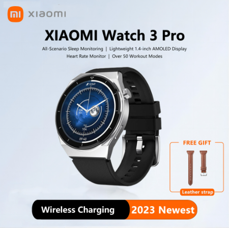 Newest Xiaomi 3 Pro Smart Watch Original 90Hz AMOLED Touch Screen Bluetooth Call Waterproof