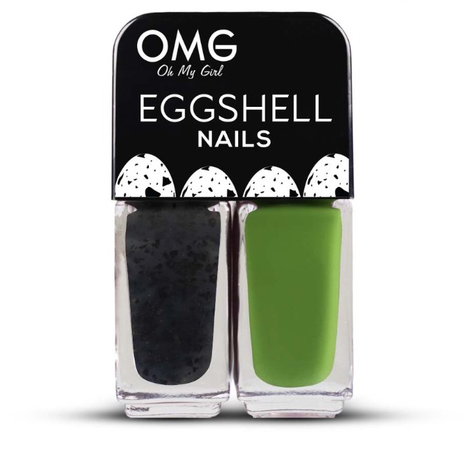 OMG Eggshell Nail Polish Pigeon 5ml x 2