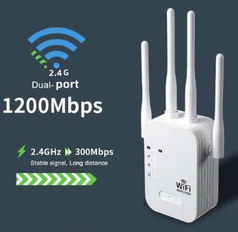 New 4-Antenna Wireless WiFi Repeater 300Mbp Router Wifi Extender 2.4G Wi-Fi Signal Amplifies