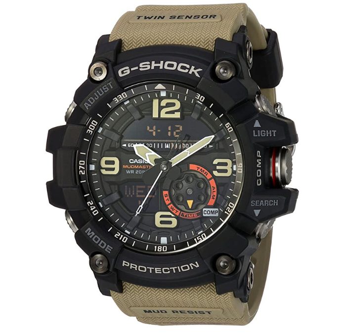 Casio G-Shock Master Of G Gray Resin Digital Watch For Men CGG-1000-1A5DR
