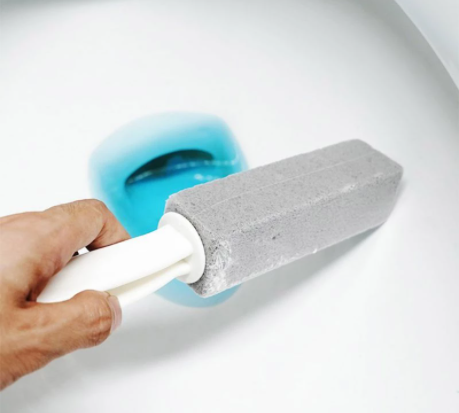 1 Pair Toilet Natural Pumice Stone Cleaner Brush Toliets Bowl Ring Remover for Cleaing Har