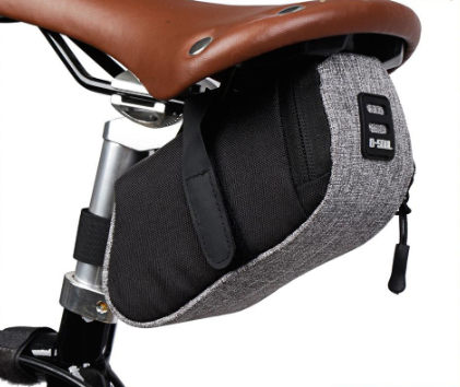 Questionno Reflective Stripe Bike Bag seat Portable Color Bicycle Saddle Bag Pouch for MTB Bicycle