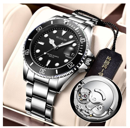 Men watch Green Water Ghost Watch for Men's Fully Automatic Mechanical Watch Glow Calendar Waterproof Quartz Watch 6