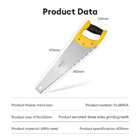 Deli 16/18/20Inch Multifunction Hand Saw Garden Saw Handsaw With Non-slip Handle DL6845A