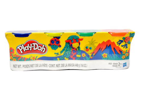 Play-Doh Classic 4 Pack Assorted Color