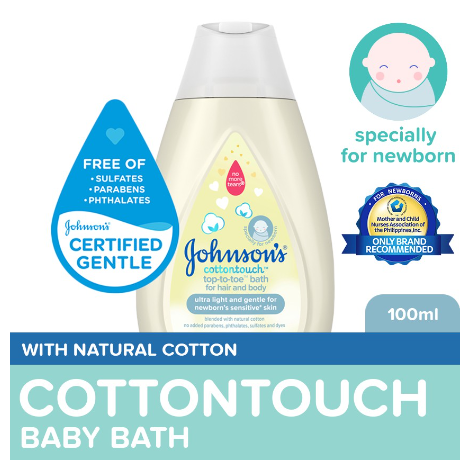 Johnson's CottonTouch Baby Wash 100ml-Newborn,Baby Essentials,Baby Care,Baby Bath,Body Wash For Baby