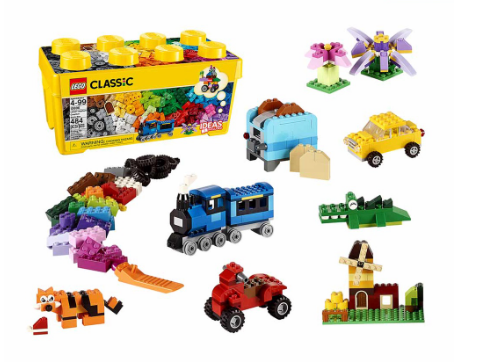 LEGO Classic 10696 Medium Creative Brick Box (484Pcs) Creative Kit Building Blocks Construction Toy