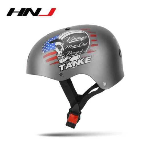 HNJ MOB-AA W-D Motorcycle Bike Nutshell Helmet Open Face Skateboard Helmets HNJ35
