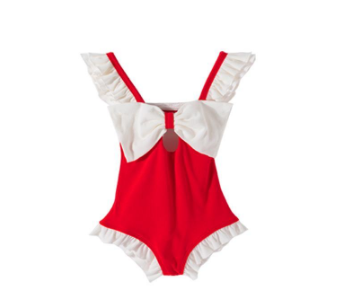 Ready Stock Children's Summer New Style Swimsuit Baby Sleeveless Jumpsuit Bikini Girls Fashionable