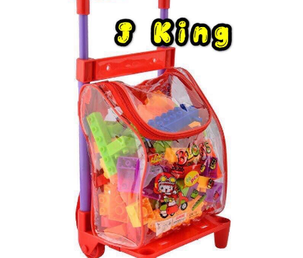 J King Fun Blocks Stroller Toy Set Creative Toys Educational Toy (With 96 Pcs Block Of Fun)