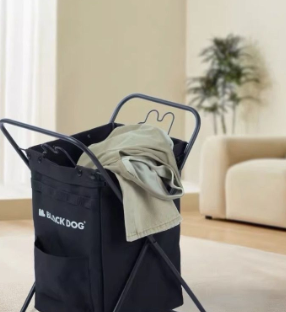 Blackdog Multipurpose Storage Rack Outdoor Camping Folding Aluminium Laundry Basket Bag Trash Garbage Bin CBD2300SN013